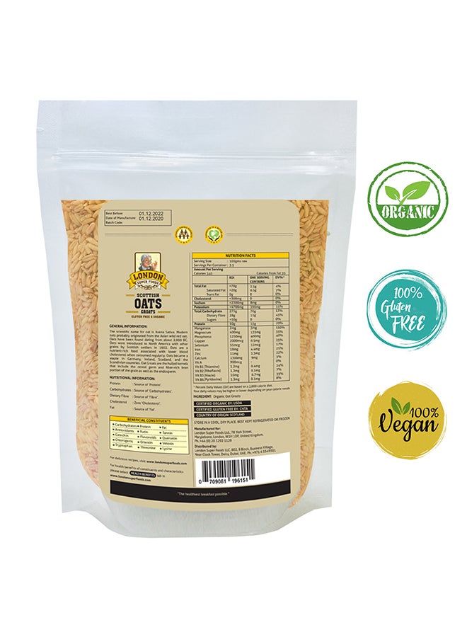 London Super Food - Scottish Organic Oat Groats Gluten Free 350grams - Image 1