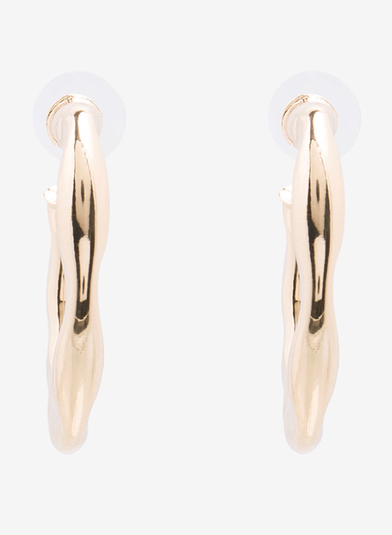 R&B - Metallic Hoop Earrings - Image 1