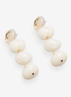 R&B Embellished Pushback Closure Detail Dangle Earrings  - Image 2