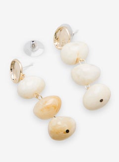 R&B Embellished Pushback Closure Detail Dangle Earrings  - Image 3