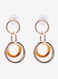 R&B Embellished Pushback Closure Detail Dangle Earrings  - Image 1