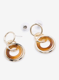 R&B Embellished Pushback Closure Detail Dangle Earrings  - Image 2