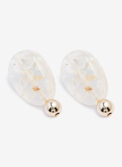 R&B Embellished Pushback Closure Detail Dangle Earrings  - Image 3
