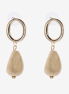 Embellished Pushback Closure Detail Dangle Earrings