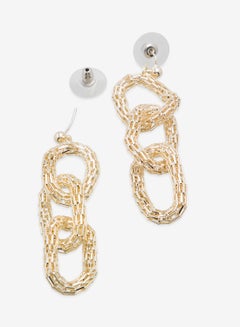 R&B Embellished Pushback Closure Detail Dangle Earrings  - Image 3