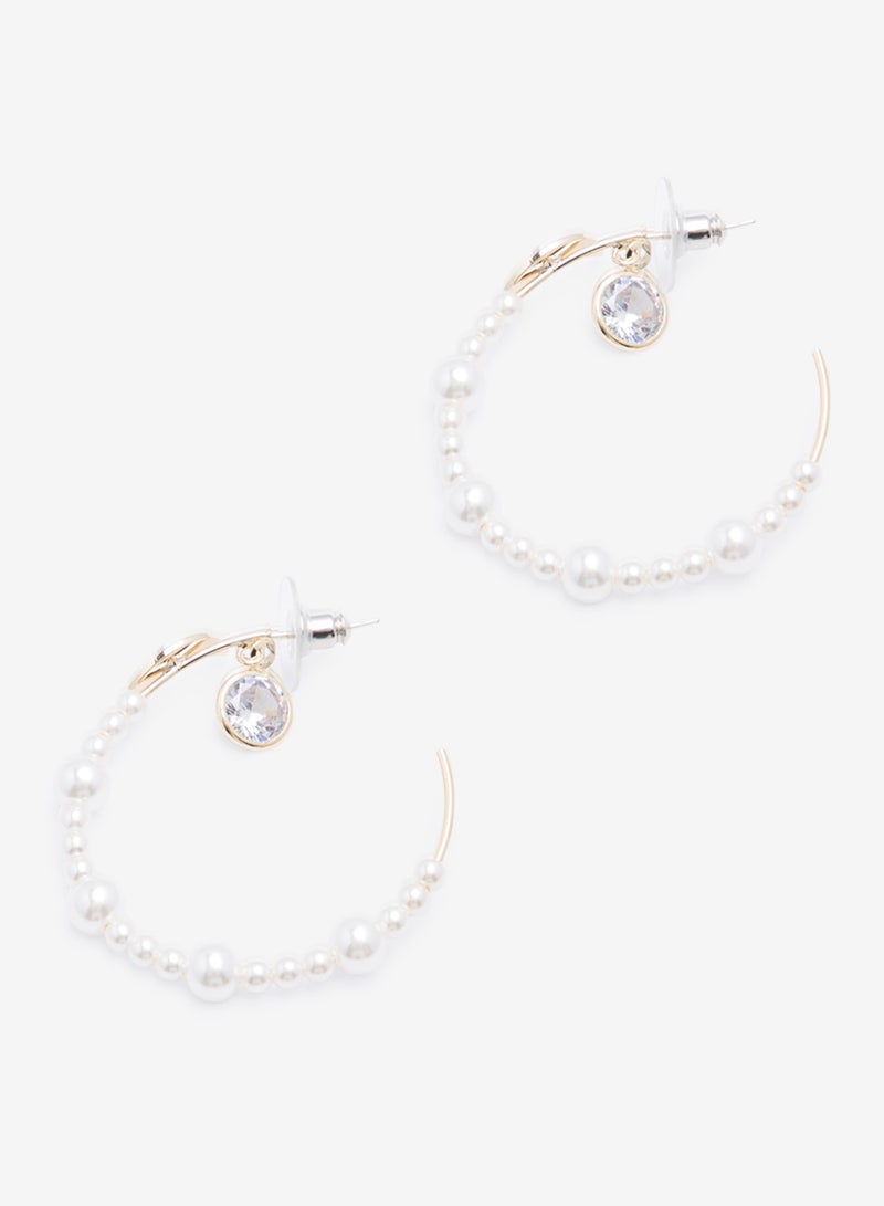 R&B - Metallic Hoop Earrings - Image 1