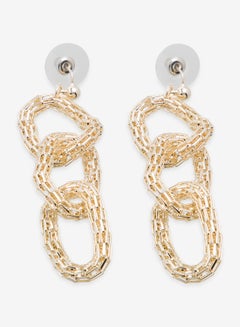 R&B Embellished Pushback Closure Detail Dangle Earrings  - Image 2