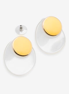 R&B Embellished Pushback Closure Detail Stud Earrings  - Image 2