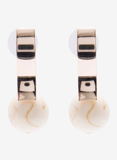 R&B Embellished Pushback Closure Detail Dangle Earrings  - Image 1