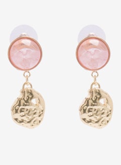 R&B Embellished Pushback Closure Detail Dangle Earrings  - Image 1