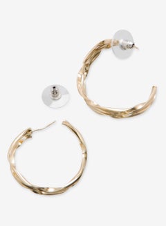 R&B Metallic Hoop Earrings  - Image 2