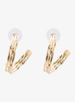 R&B Metallic Hoop Earrings  - Image 3