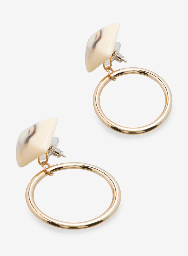R&B - Metallic Hoop Earrings - Image 1