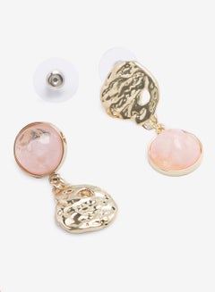R&B Embellished Pushback Closure Detail Dangle Earrings  - Image 2