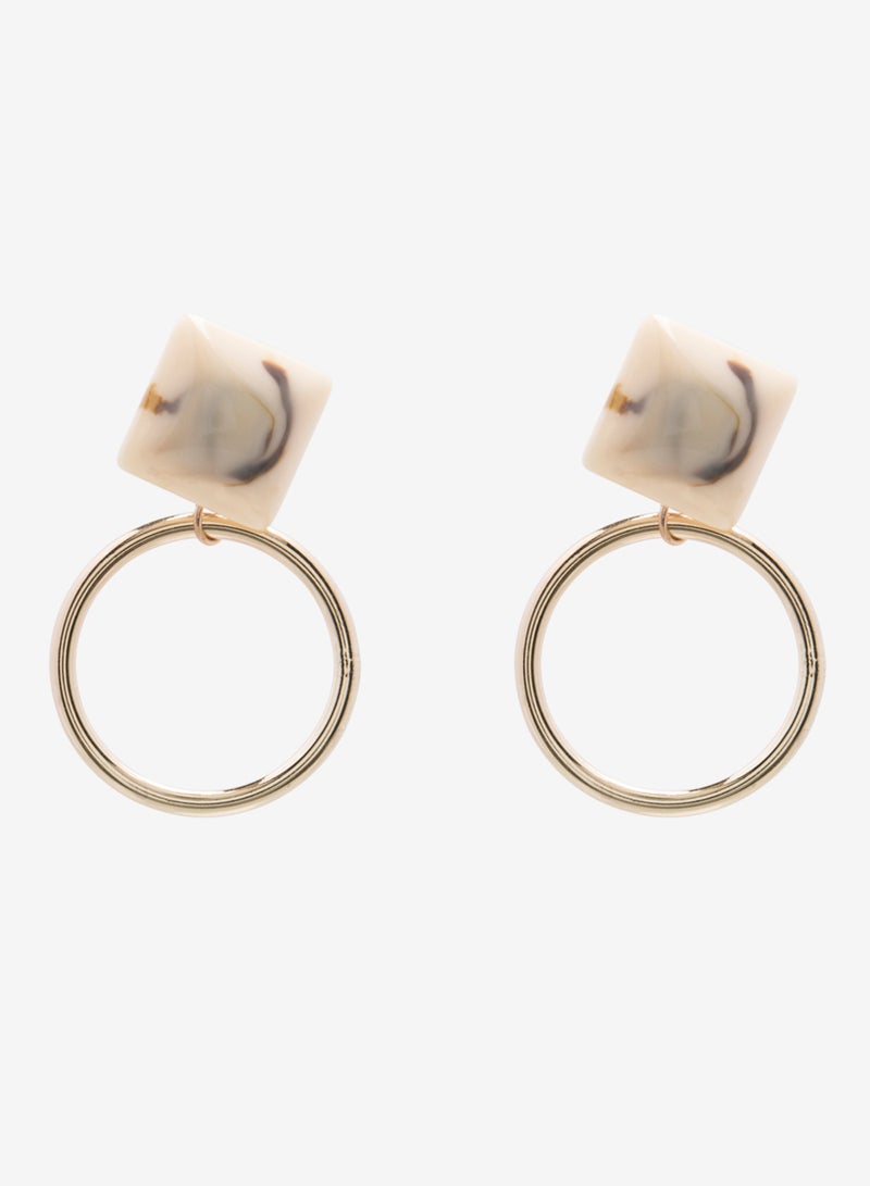 R&B - Metallic Hoop Earrings - Image 1