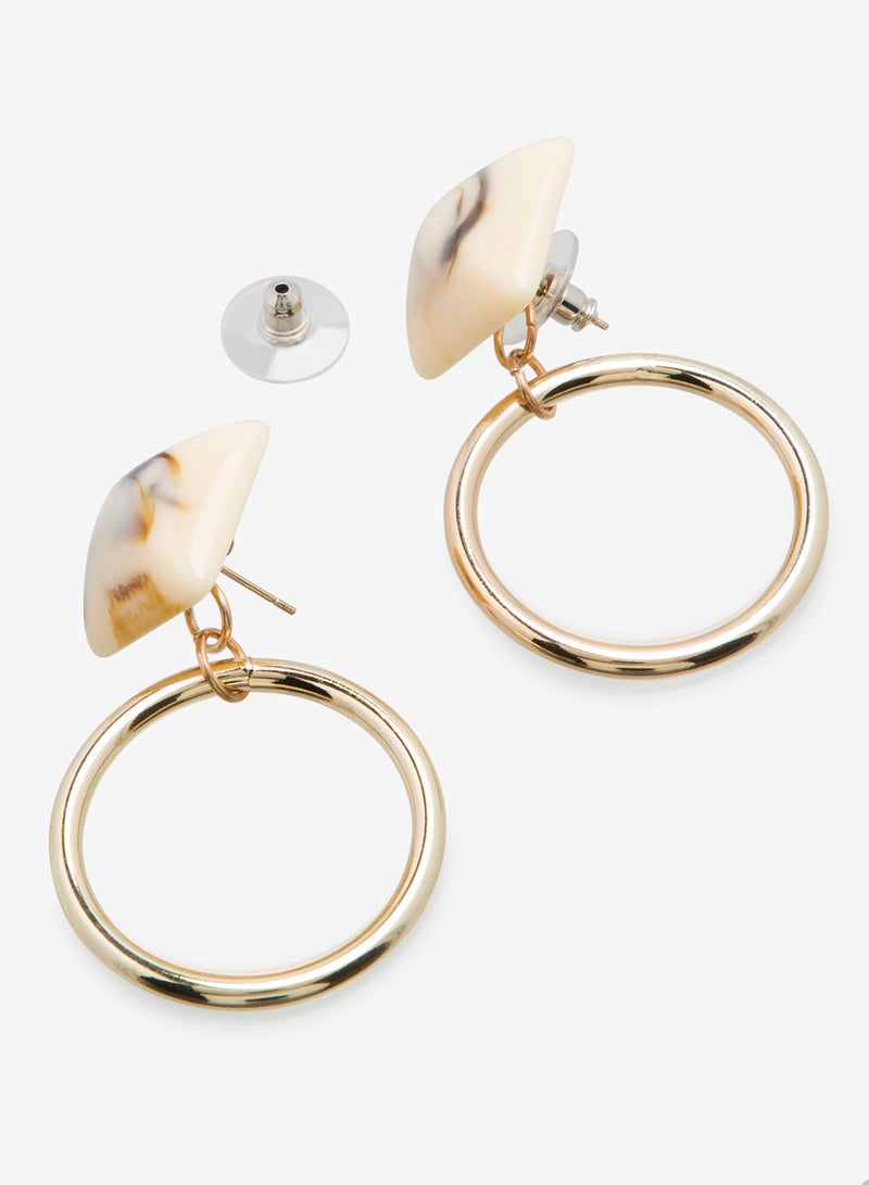 R&B - Metallic Hoop Earrings - Image 1