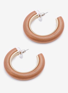 R&B Metallic Hoop Earrings  - Image 1