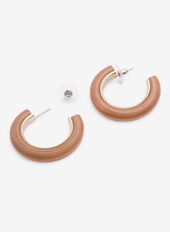 R&B Metallic Hoop Earrings  - Image 2