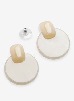 R&B Embellished Pushback Closure Detail Dangle Earrings  - Image 2