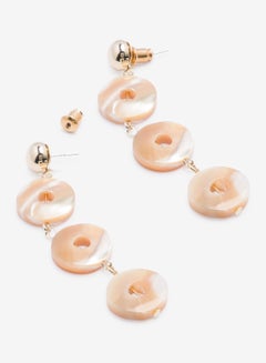 R&B Embellished Pushback Closure Detail Dangle Earrings  - Image 2