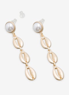 R&B Embellished Pushback Closure Detail Dangle Earrings  - Image 2