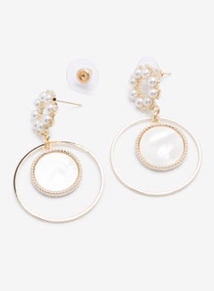 R&B Embellished Pushback Closure Detail Dangle Earrings  - Image 2