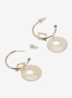 R&B Embellished Pushback Closure Detail Dangle Earrings  - Image 2