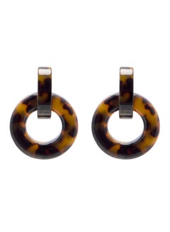R&B Embellished Pushback Closure Detail Dangle Earrings  - Image 1
