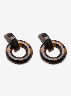 R&B Embellished Pushback Closure Detail Dangle Earrings  - Image 3