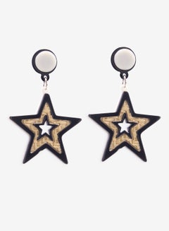 R&B Embellished Pushback Closure Detail Dangle Earrings  - Image 1