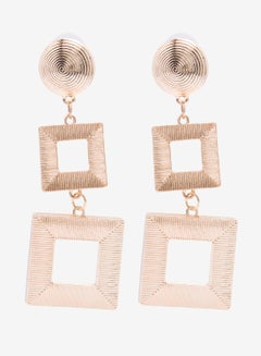 R&B Embellished Pushback Closure Detail Dangle Earrings  - Image 1