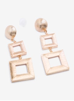 R&B Embellished Pushback Closure Detail Dangle Earrings  - Image 2