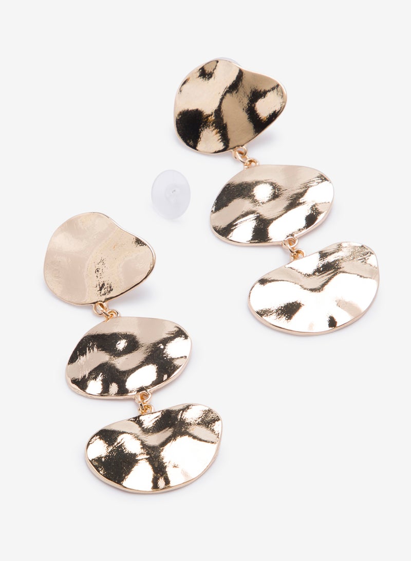 R&B - Embellished Pushback Closure Detail Dangle Earrings - Image 1