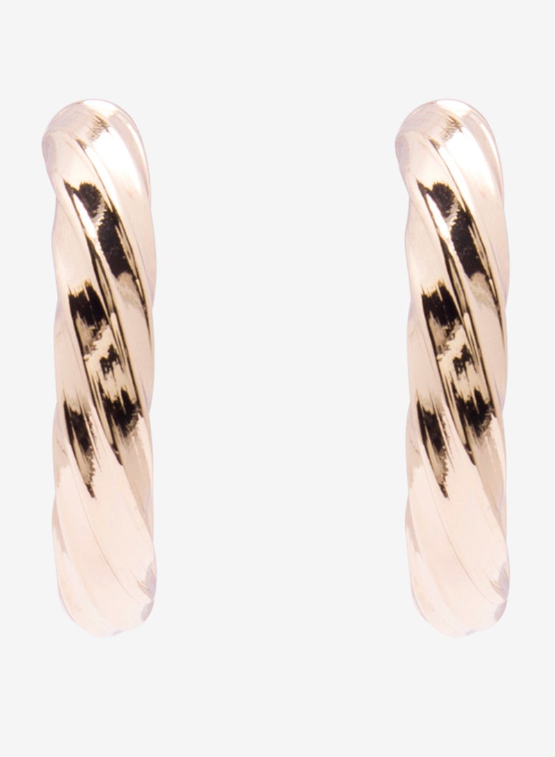 R&B Metallic Hoop Earrings  - Image 1