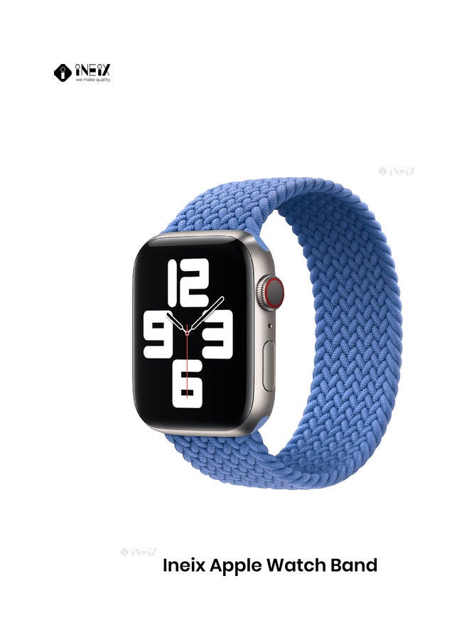 INEIX Solo Loop Replacement Strap For Apple Watch 42/44 Blue - Image 1