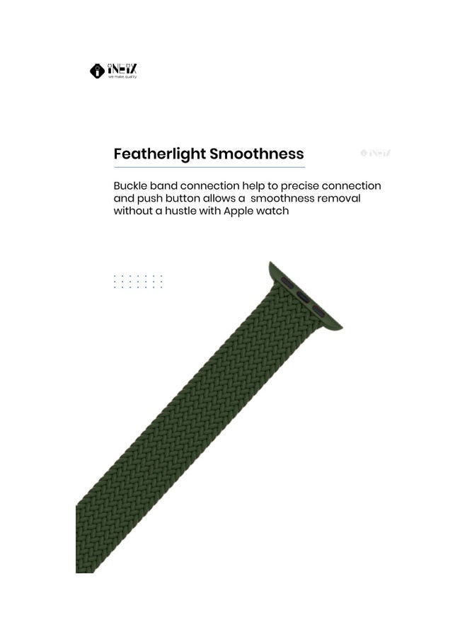 INEIX - Solo Loop Replacement Strap For Apple Watch 42/44 Green - Image 1