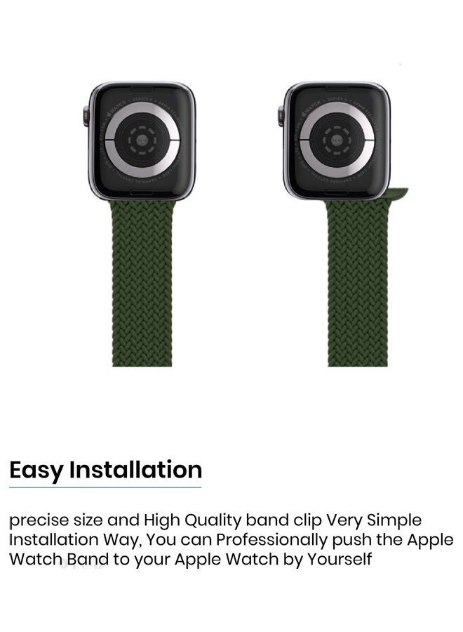 INEIX - Solo Loop Replacement Strap For Apple Watch 42/44 Green - Image 1