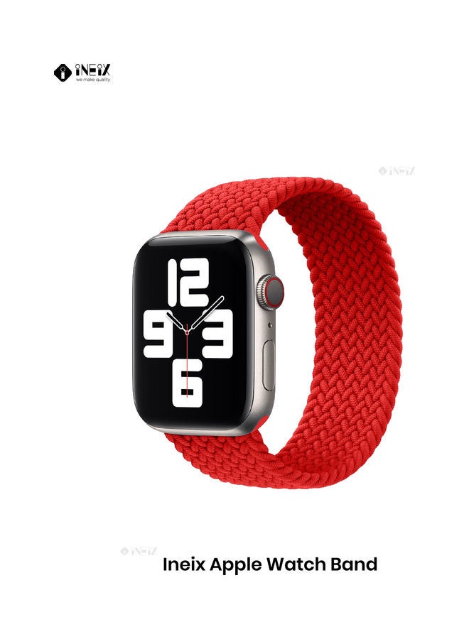 INEIX - Solo Loop Replacement Strap For Apple Watch 42/44 Red - Image 1