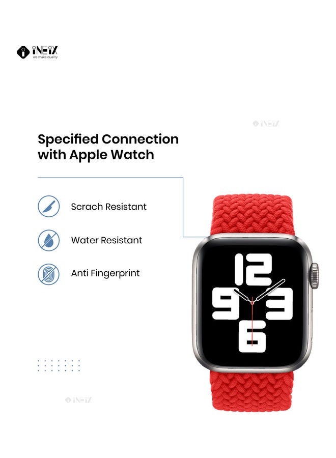 INEIX - Solo Loop Replacement Strap For Apple Watch 42/44 Red - Image 1