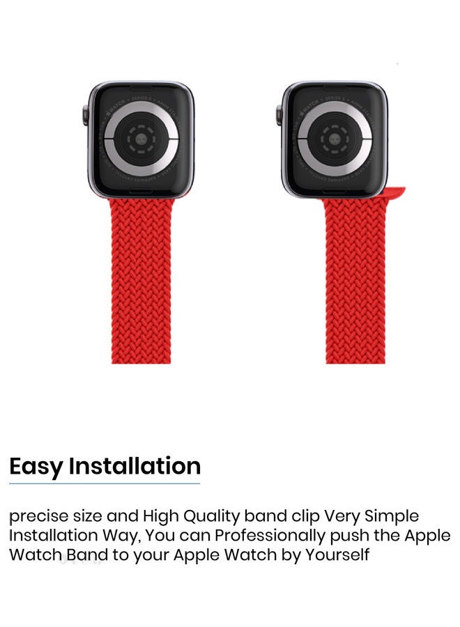INEIX - Solo Loop Replacement Strap For Apple Watch 42/44 Red - Image 1