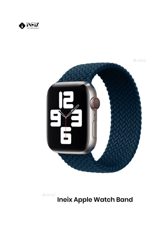 INEIX Solo Loop Replacement Strap For Apple Watch 42/44 Dark Blue - Image 1