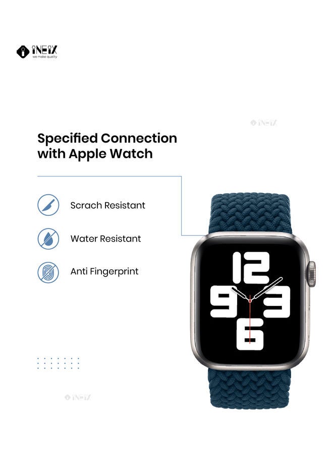 INEIX Solo Loop Replacement Strap For Apple Watch 42/44 Dark Blue - Image 3