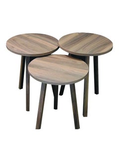 Living 3-Set Coffee Table Beige 50 x 38cm 
