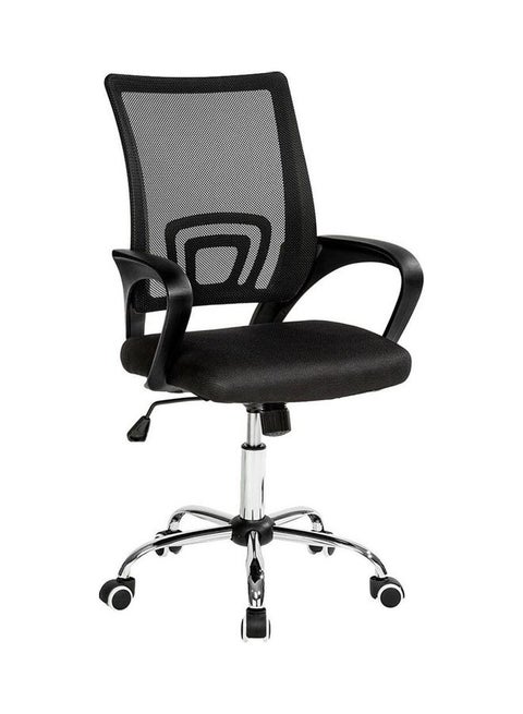 Steel Office Chair with Lifting Adjustable Black 49x49x70cm