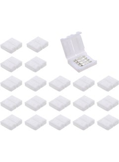 Generic 20-Pack 4 Pins RGB LED Strip Connector Quick Splitter White  - Image 1