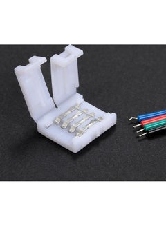 Generic 20-Pack 4 Pins RGB LED Strip Connector Quick Splitter White  - Image 3