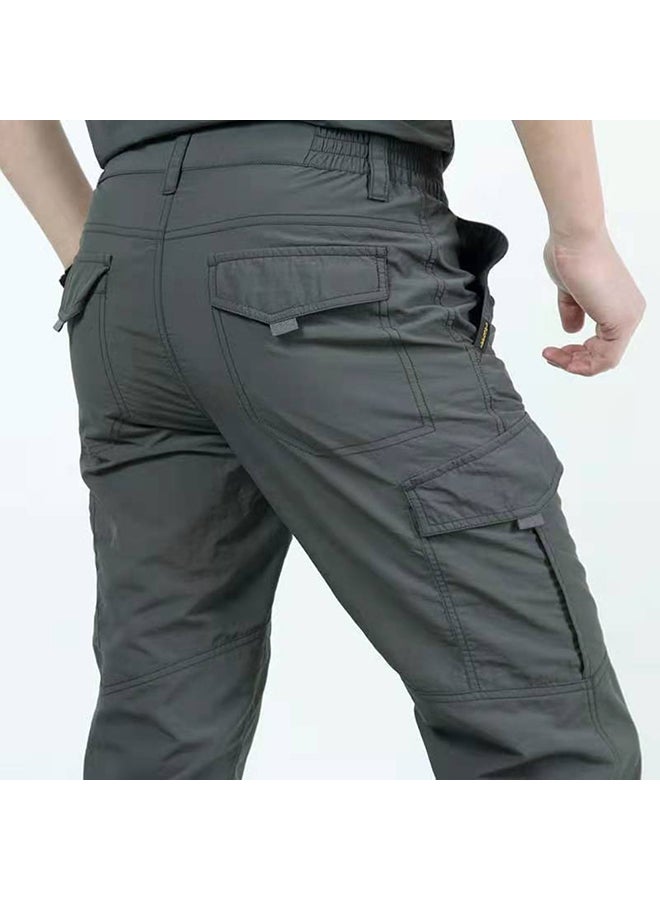 Generic - Waterproof Slim Fit Cargo Pants With Pockets Green - Image 1