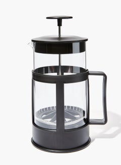 French Press Coffee & Tea Maker, Heat Resistant Carafe With Superior Filteration system Clear/Black 1000ml