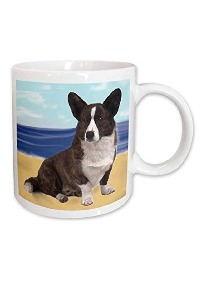 3Dروز مج بطبعة كلب كارديجان كورجي من ويلز متعدد الألوان 45بوصة - Image 1