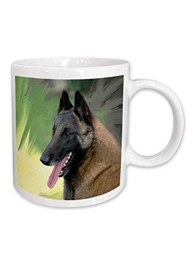 3DROSE - Belgian Malinois Portrait Mug Multicolour - Image 1
